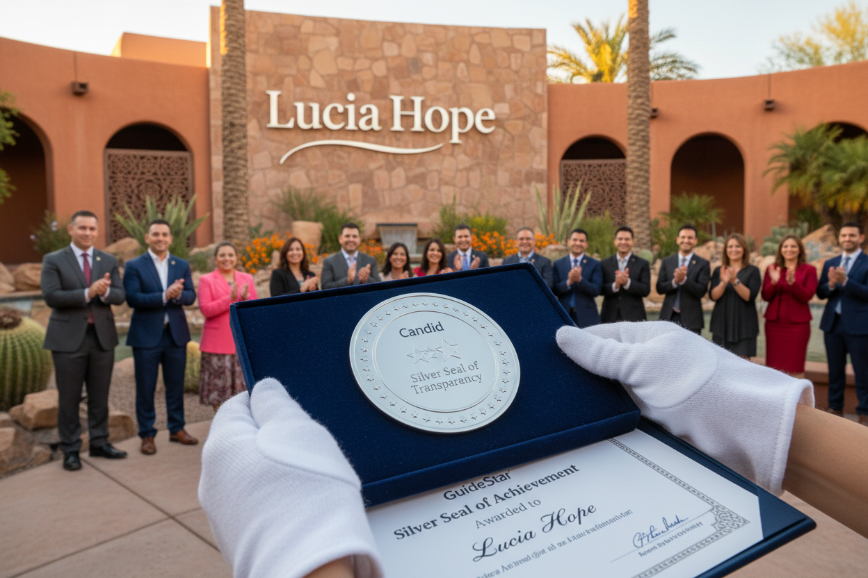 Lucia Hope Silver Seal Award with Branding