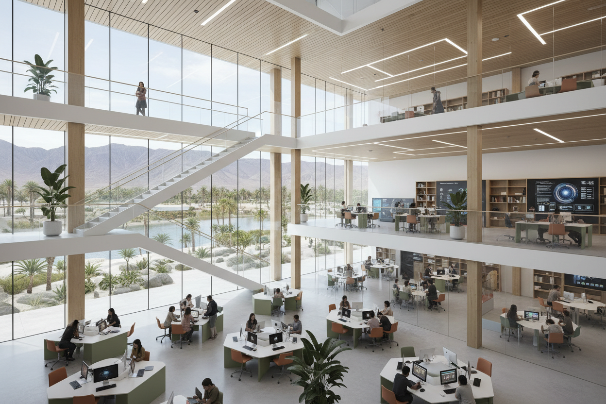 The Digital Empowerment Center - Modern Multi-Level Learning Space